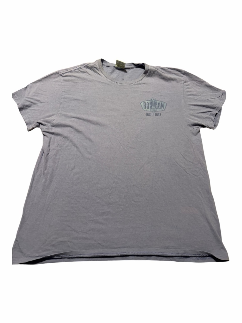 Ron Jon Surf Myrtle Beach Lavender Crew Neck Tee Size XL Souvenir Vacation